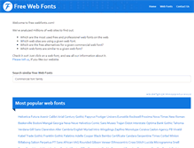 Tablet Screenshot of free-webfonts.com